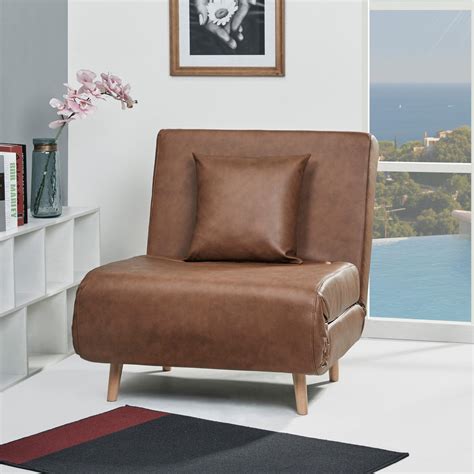Leather Chair Bed